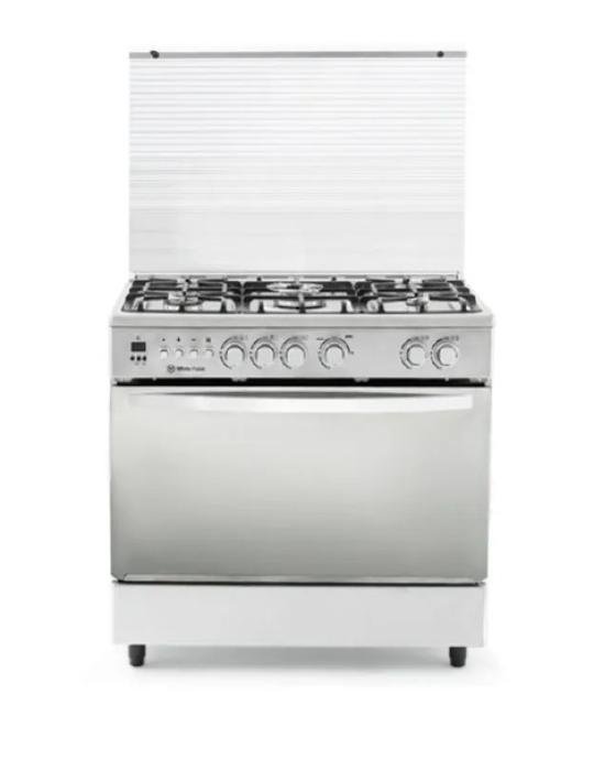 بوتاجاز وايت بوينت 90سم ستالس مروحه امان ديجيتال حوامل زهر WPGC9060XCFSDAM