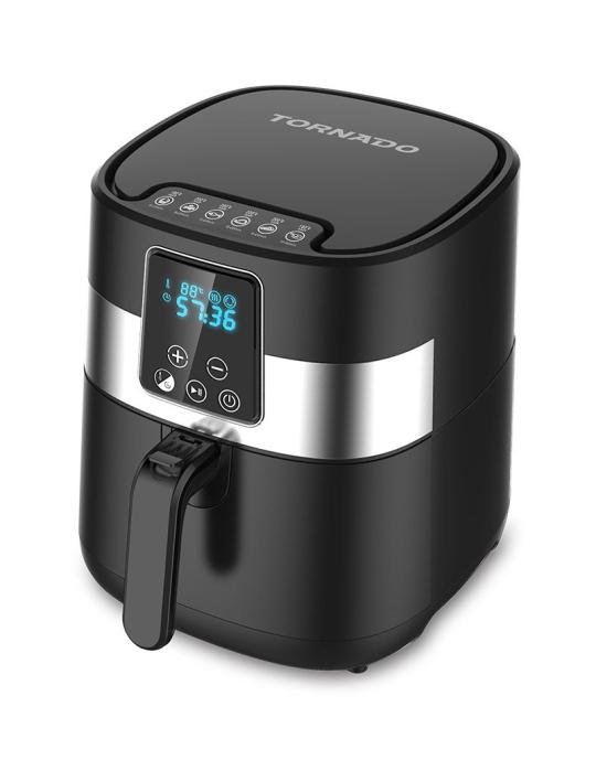 قلاية هوائية بدون زيت تورنيدو 1300 وات 3 لتر شاشة LED أسود THF-133D