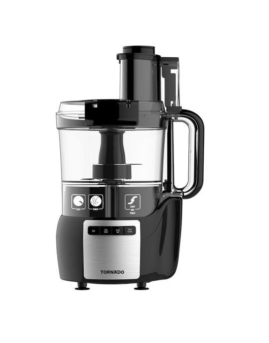 محضرة طعام تورنيدو 450 وات وعاء 1.5 لتر أسود FP-450T